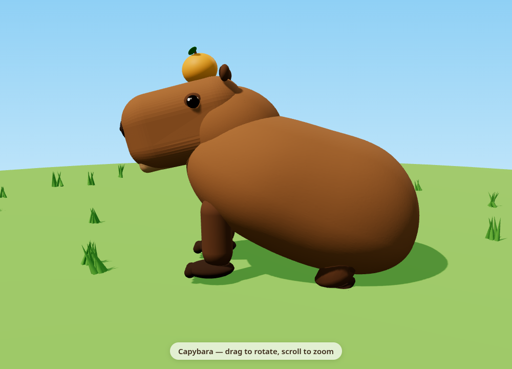 Capybara sit pose