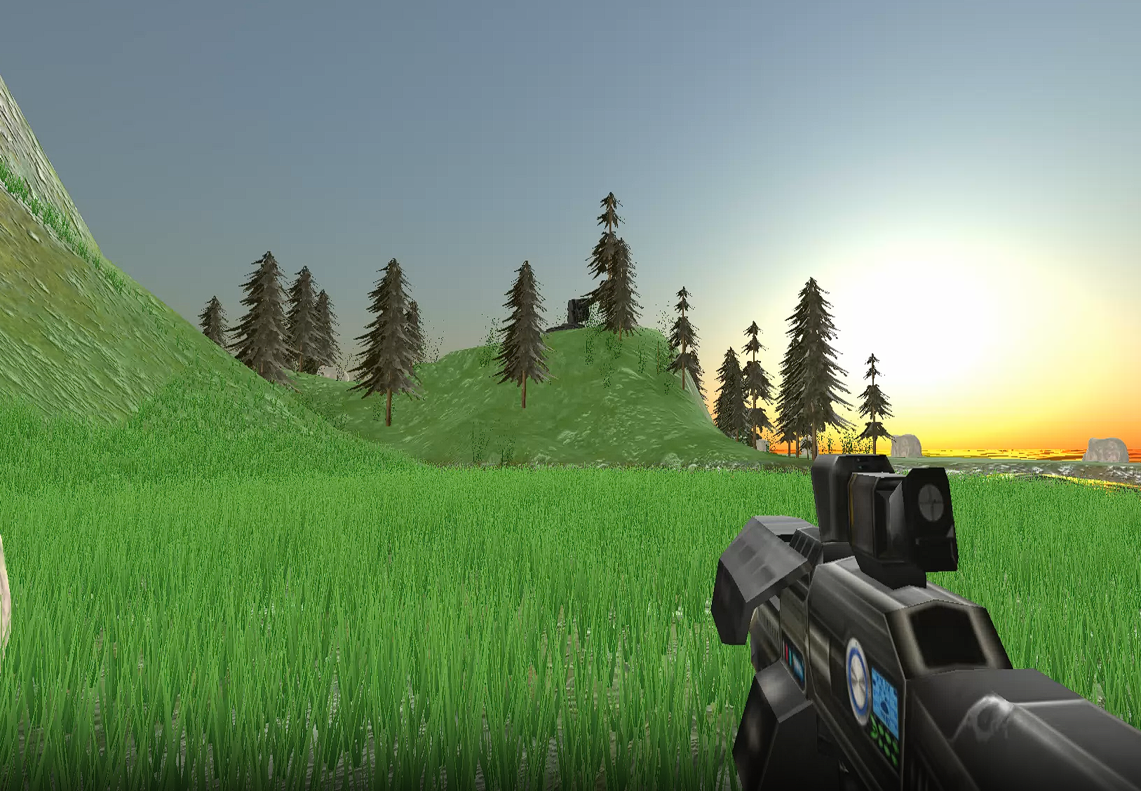 Endless Procedural Grass Field with Wind Shaders