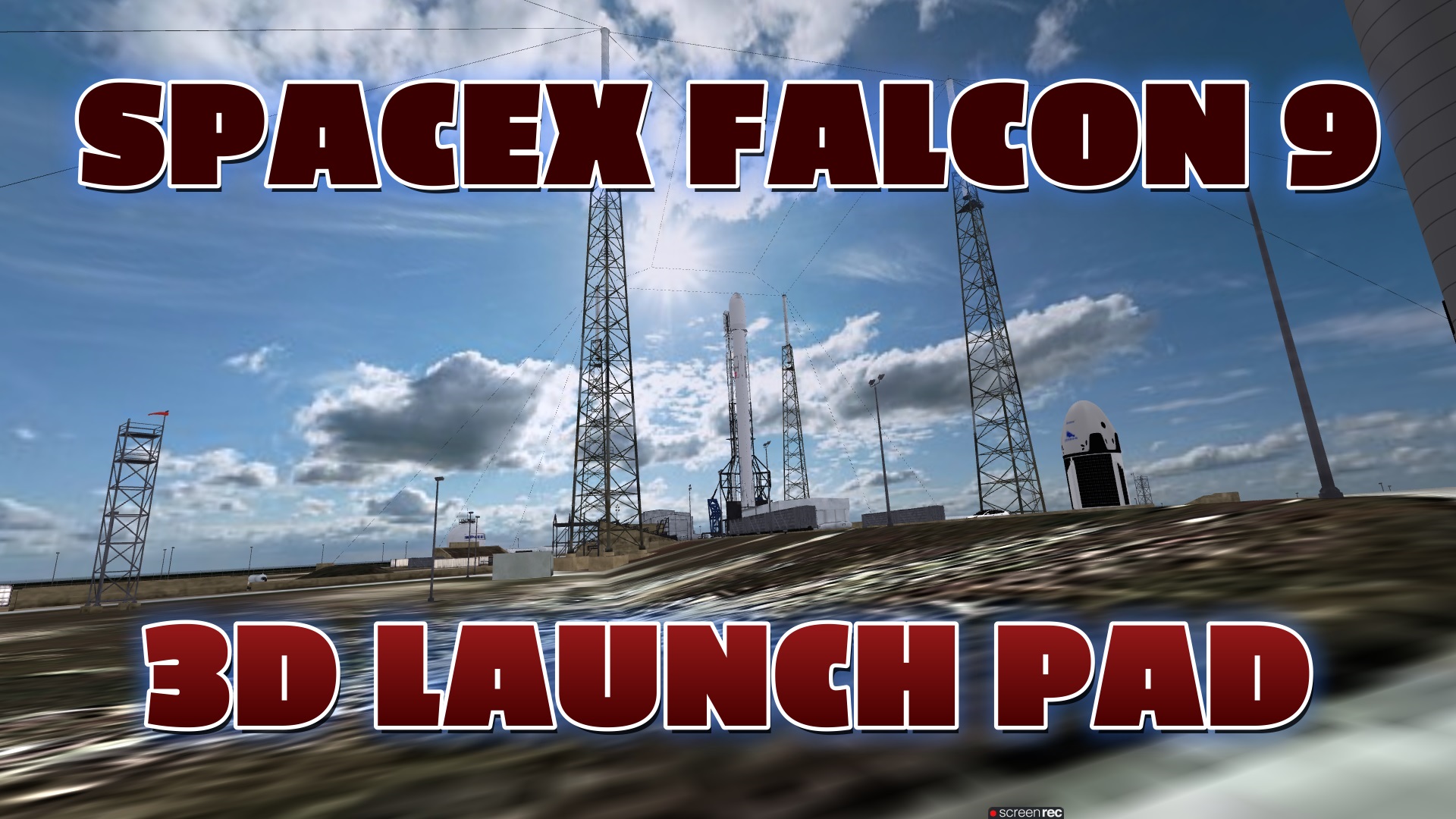 Three.js game multi-player spacex falcon 9 3d world