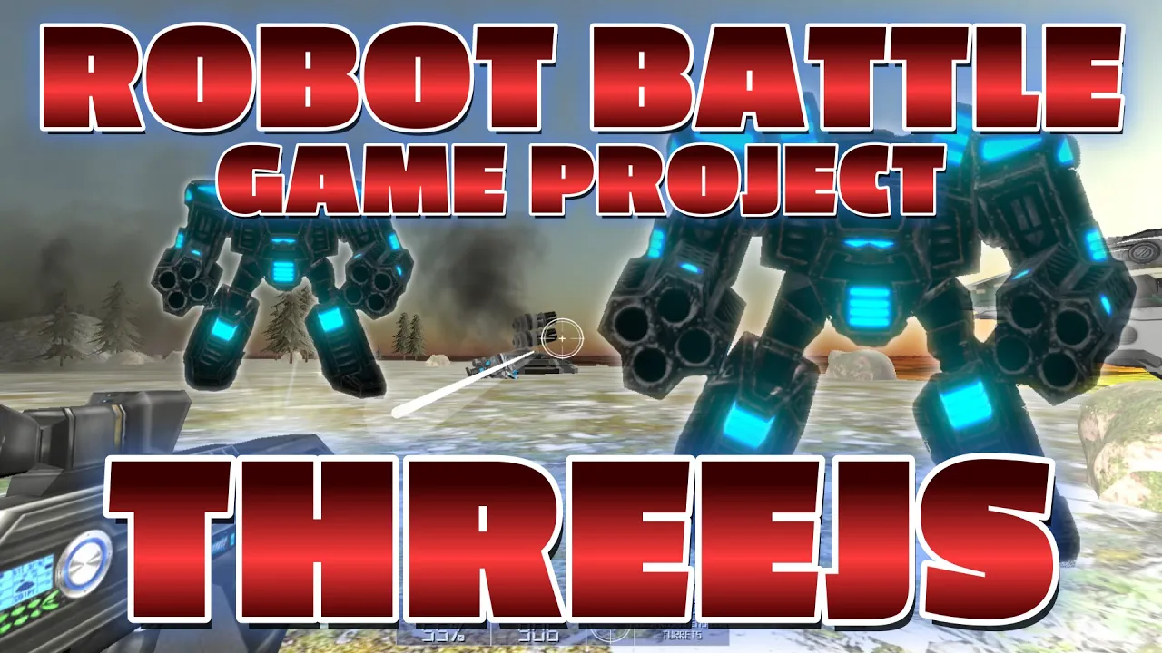 threejs super soldier robot battle 3d game