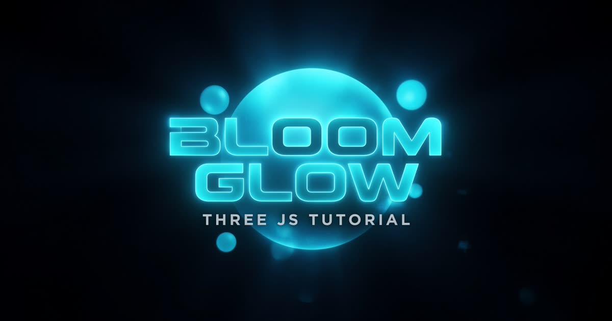 Bloom Glow Three.js tutorial — glowing torus knot