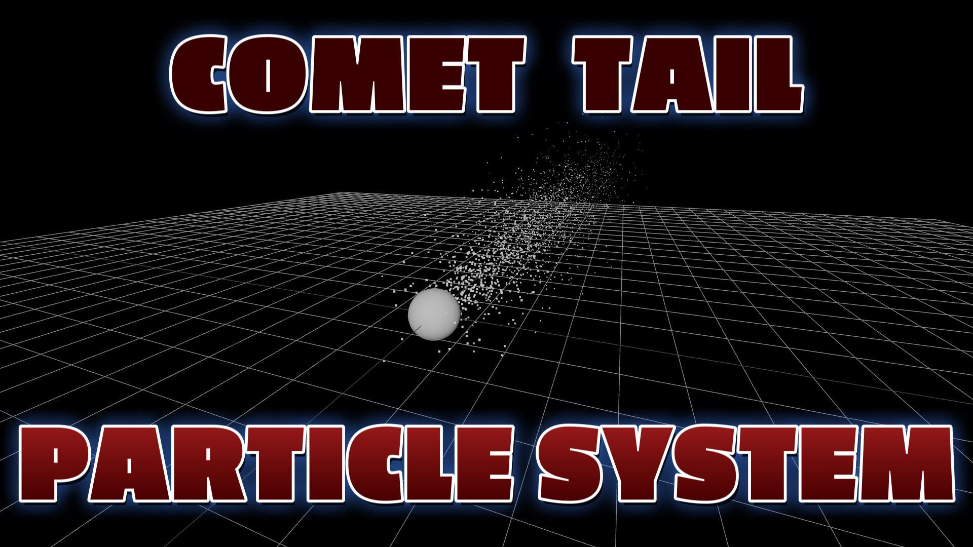 threejs example code comet particle system