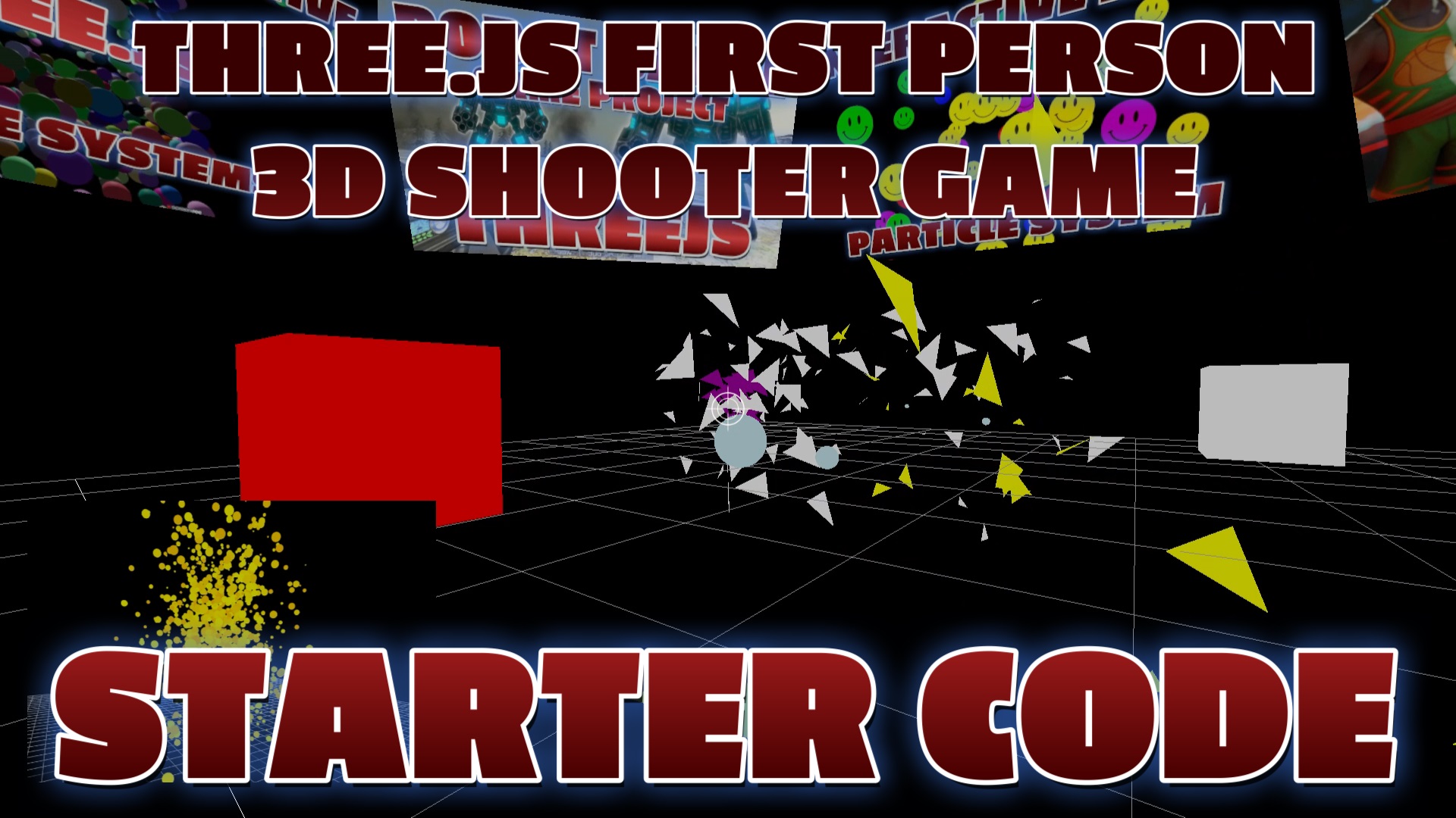 Three.js Example - First Person Shooter Game Starter Example